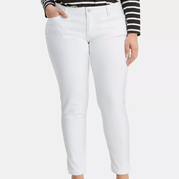 Levi's Jeans | Nwt Levis 71 Skinny Jean White Denim Sz 18w 22w | Poshmark